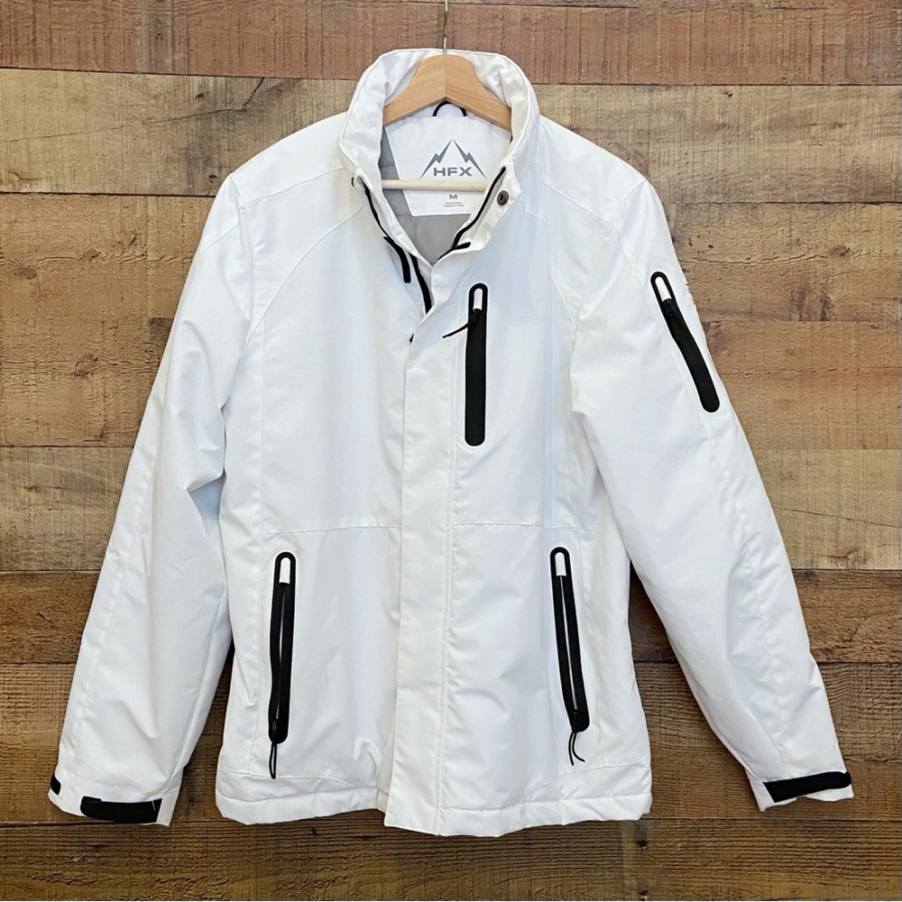 Jacket Snowboarding Ski Winter Jacket, WHITE Pockets by HFX